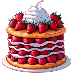 딸기빵, 딸기케이크, 딸기, 빵, strawberry, 크림딸기, 크림빵, 3d, 3d빵, 크림
