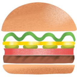 햄버거, 음식, 패스트푸드, 간식, 빵, 맛, 건강, 미국, 식사, fastfood, food, burger, hamburger, 음식일러스트, 푸드, 식품