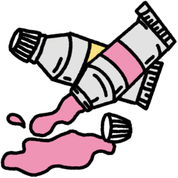 미술, 미술시간, 물감, 물감터짐, 물감흘림, 수채화, 팔레트, 스케치, 인물화, 정물화ㅂ, 붓, 물통, 무지개, 알록달록, 화가, 그림맛집, 물감그림, 팔레트그림, 캔버스그림, 흘린물감, 색칠, 색칠하기, 핑크, 핑크색물감, 분홍색물감, 분홍색