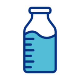 우유병, 과학, 실험, 물병, 병, 교육, 랩, 측정하다, 용량, milk, drink, food, 우유, 눈금