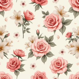 패턴, pattern, 꽃, 장미