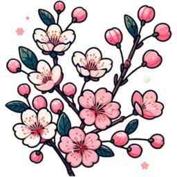 벚꽃, 꽃, 꽃나무, 잎, 자연, 조화, 핑크, 핑크블라썸, 꽃그림, 일러스트, pink, cherryblossom, flower, 봄, 봄꽃, tree, 가지, 식물, 꽃잎, 봄축제, 축제, 꽃놀이, 여의도, 핑크플라워