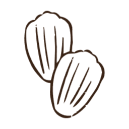 마들렌, 빵, 베이커리, 제과, 간식, 손그림, 라인드로잉, 식빵일러스트, 베이커리아이콘, 디저트요소