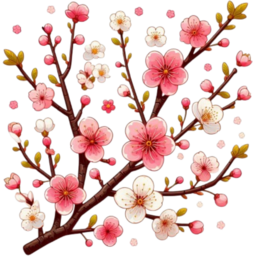 벚꽃, 꽃, 꽃나무, 잎, 자연, 조화, 핑크, 핑크블라썸, 꽃그림, 일러스트, pink, cherryblossom, flower, 봄, 봄꽃, tree, 가지, 식물, 꽃잎, 봄축제, 축제, 꽃놀이, 여의도, 핑크플라워