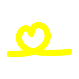 하트, 노란하트, 하트라인, 손그림하트, 감성일러스트, 사랑, 라인일러스트, 꾸밈요소, heart, doodle