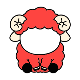 붉은양, 양, 양합성도안, 양캐릭터, sheep, 붉은양의해, 양띠, 여자양, 남자양, 합성도안