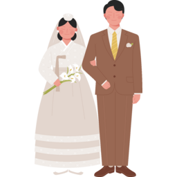 결혼식, 웨딩사진, 스튜디오, 웨딩, 사진, 앨범, 신부, 신랑, 사람, 커플, 드레스, 수트, 사랑, 행복, 레트로, 오래된, 컨셉, 한복, 개화기, 정면, ㅅ, 서있다