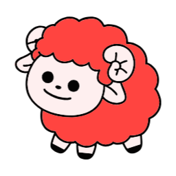 붉은양, 양, 양합성도안, 양캐릭터, sheep, 붉은양의해, 양띠, 여자양, 남자양, 합성도안