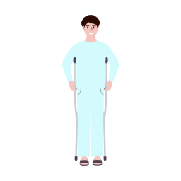 목발, 장애인, 장애, 의료기기, 재활치료, 재활활동, 정형외과, 입원, 재활, 목발보행