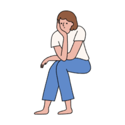 생각, 고민, 턱괴는, 생각중인여자, 생각하는여자, 고민하는여자, 고민중, 생각중, 앉은자세, 시무룩