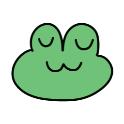 개구리, 캐릭터, 귀여운, 초록, 미소, 행복한, 연잎, 수련잎, 그림, 일러스트