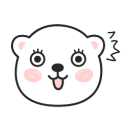 곰, 곰돌이, 백곰, 캐릭터, 이모티콘, 표정, 얼굴, 기분, 감정, 스티커, 동물, 하얀, 화들짝, 놀란, 깜짝, 오잉