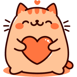 핑크고양이, 하트, 사랑을품은고양이, 고양이, 야옹이, 고양이캐릭터, 캐츠, cat, 사랑, 