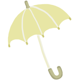 우산, umbrella, 비소품, 감성우산, 날씨소품, 귀여운우산, 비오는날, illustration, 비아이템, 감성일러스트