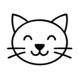 고양이, 동물, 아이콘, 베이비, 새끼고양이, 베이비캣, 캣, 반려동물, 반려묘, 일러스트, 그림, 귀여운, 심플한, 사랑스런, 예쁜, 라인, 라인아트, 실루엣, 세계고양이, 웃는, 얼굴, 귀, 고양이아이콘