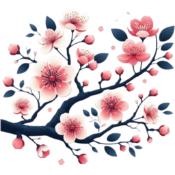 벚꽃, 꽃, 꽃나무, 잎, 자연, 조화, 핑크, 핑크블라썸, 꽃그림, 일러스트, pink, cherryblossom, flower, 봄, 봄꽃, tree, 가지, 식물, 꽃잎, 봄축제, 축제, 꽃놀이, 여의도, 핑크플라워