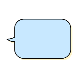 말풍선, 스티커, 대화, 꾸미기, 파스텔, 사각, 네모, 피피티, 요소, 긴, svg
