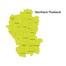 태국, 지도, 일러스트, 북부지역, 북부, Northern, Thailand, 지구, 대륙, 아시아, 여행, 나라, 지리, 윤곽, 외형, 형상, 배경, 지면, 지형도
