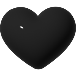 3d, 아이콘, 풍선, 통통, 볼록, 스티커, heart, 하트, 블랙, 검정, 까만, black, 심장, 도형, 모양, 사랑, love, like, 입체