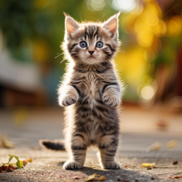 Cute, kitten, standing, pretty, outfit, cat, 고양이서있는고양이, 아기고양이, 옷입은고양이