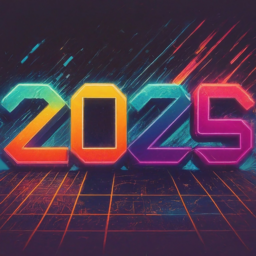 무지개2025, 디지털배경, 새해, 사선, 바둑판, 2025, 무지개