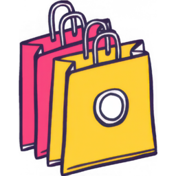 쇼핑백, 종이백, 종이가방, 가방, 손가방, 쇼핑가방, bag, paperbag, shoppingbag, shopping, 아이콘, 이모티콘, 손그림