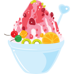크림, 디저트, 음식, 아이스크림, 빙수, 딸기빙수, 과일빙수, 카페빙수, 카페메뉴, 얼음빙수, 눈꽃빙수, 딸기, 딸기시럽, 여름, 시원한빙수, 빙수손그림