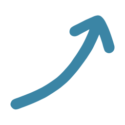 상승, 화살표, 파랑, 심플, 직선, 