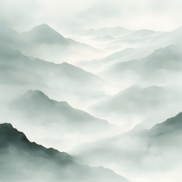 mountain, landscape, serene, mist, fog, nature, tranquility, soft, colors, muted, tones, peaceful, untouched, 산의풍경, 고요함, 안개, 자연, 평온, 부드러운색상, 평화