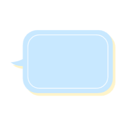 말풍선, 스티커, 대화, 꾸미기, 파스텔, 사각, 네모, 피피티, 요소, 긴, svg