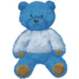 2024크리스마스챌린지, Bear, 곰, 테디베어, 귀여운곰, 겨울곰, 털곰, 파랑곰, 파란곰, Bluebeard, 스웨터입은곰, 크리스마스장식, 리스장식, 트리장식