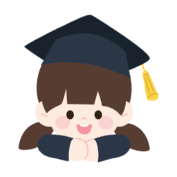 졸업생, 여자아이, 학사모, 양갈래머리, 졸업식, 캐릭터, 상반신, 귀여운, 유치원생, 수료