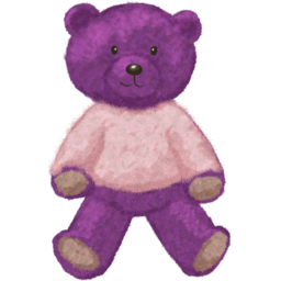 2024크리스마스챌린지, Bear, 곰, 테디베어, 귀여운곰, 겨울곰, 털곰, 보라곰, Purple, ear, 스웨터입은곰, 크리스마스장식, 트리장식, 리스장식, 크리스마스