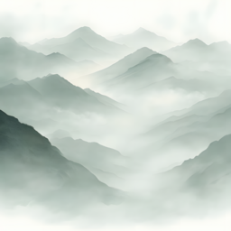 mountain, landscape, serene, mist, fog, nature, tranquility, soft, colors, muted, tones, peaceful, untouched, 산의풍경, 고요함, 안개, 자연, 평온, 부드러운색상, 평화
