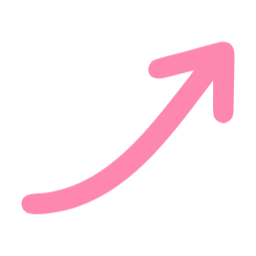 화살표, 상승, 핑크, 심플, 그래픽