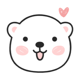 곰, 곰돌이, 백곰, 캐릭터, 이모티콘, 표정, 얼굴, 기분, 감정, 스티커, 동물, 하얀, 하트, 사랑, 미소