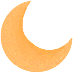 달, 밤, night, moon, nature, 자연, 일러스트, 반달