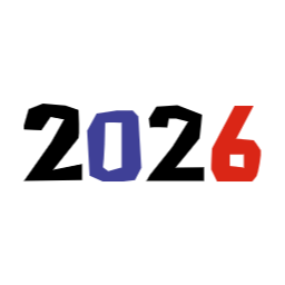 숫자, 디지털, 파랑, 빨강, 검정, 2026년, 26년, 일정, 달력, 캘린더, 다꾸, 타이틀, 제목, 기록, 신년, 스케쥴, 새해, 2026, 연도, 병오년, 명절인사, 캘리그래피, 미래, 손글씨