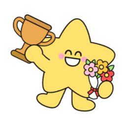 별, 캐릭터, 별캐릭터, 도형, 귀여운, 깔끔한, 별모양, 트로피, 대회, 3등