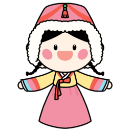 한복, 겨울, 설날, 신년, 새해, 따뜻한, 웃는, 미소, 어린이, 유아, 어린이집, 유치원, 명절, 전통, 2025, 캐릭터, 일러스트, 여아, 여자