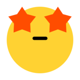 이모지, 이모티콘, 감탄, 별눈, 황홀함, 감명, 열광, 기대감, 놀람, 기대