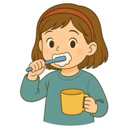 양치질, 칫솔, 치약, 아이, 어린이, 건강, 위생, 습관, 치아, 컵, 미소, 귀여움, 청결, 루틴, 생활습관, 사랑스러움, 일상, 예방, 치과, 교육, 정성, 아침, 자립심, 보호, 여자아이, brushing, toothbrush, toothpaste, child, kid, health, hygiene, habit, teeth, cup, smile, cuteness, cleanliness, routine, lifestyle, loveliness, daily, life, prevention, dentist, education, care, morning, night, independence, protection