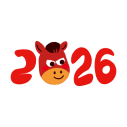 말, 2026, 귀여운, 캐릭터, 레드, 미소, 병오년, 붉은말의해, 신년, 말의해, 새해캐릭터, 붉은말띠해, 일러스트, 동물, 2026년, 새해복많이받으셔요, 적토마, 말띠, 말그림, 숫자, 글씨