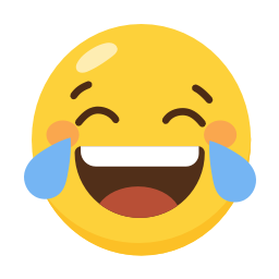 이모지, 웃음, 우하하, 눈물, 폭소, 미소, 기쁨, 감정, 표현, 귀여운