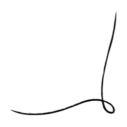 라인, 붓펜, 펜, 꼬임, 코너