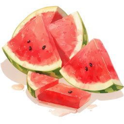 수박일러스트, watermelonillustration, 과일그림, fruitdrawing, 수채화스타일, watercolorstyle, 붉은과육, redflesh, 초록껍질, greenrind, 과일조각, slices, 여름간식, summersnack, 아트스타일, art, 디지털일러스트, digital, 과일소재, element, 음식일러스트, food, 과즙, juice, 물방울효과, waterdrops, 흰배경, whitebackground