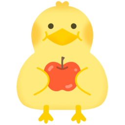 동물, animal, 병아리, 오리, 사과, chick, duckling, duck, apple, yellow, fruit, 과일