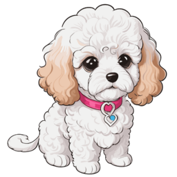 푸들, 푸들강아지, 푸들그림, 푸들강아지그림, a, poodle, dog, 강아지, 강아지그림, 귀여운강아지, 멍멍이, 댕댕이, 소형견
