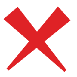 엑스, 금지, 틀림, 오류, 엑스표시, 표시, 탈락