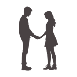 연인, 애인, 커플, 손잡고, 있는, 결혼, 웨딩, 결혼사진, 웨딩사진, 남자, 실루엣, 여자, 빈티지, 신랑, 신부, 청첩장, 초대장, 축하, 이미지, 일러스트, 그림, 사진